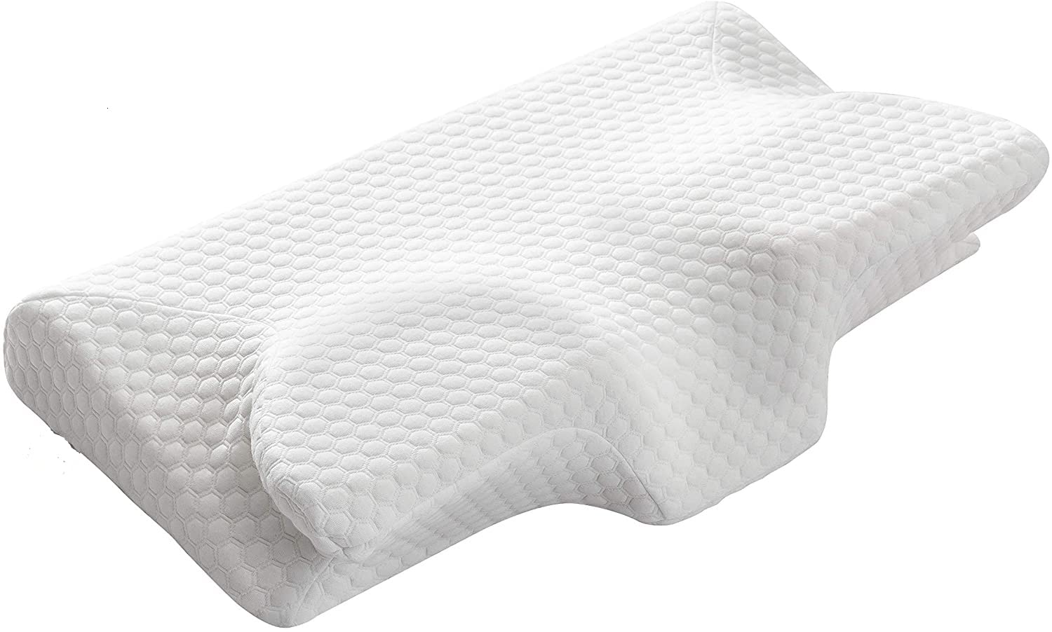 Memory Foam Pillow Ergonomic Cervical Support Pillow for Head Neck and Shoulder Pain Relief Sleeping Orthopedic Pillow for Side, Back, Stomach Sleepers (2)