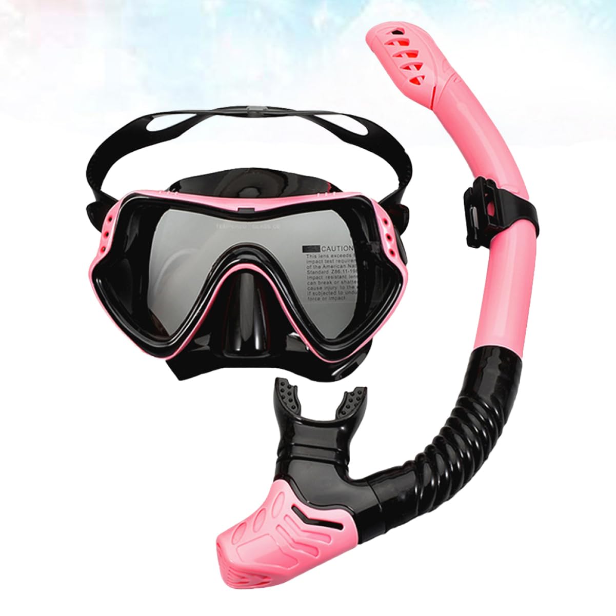 POPETPOP Equipo de Snorkel y Gafas Gafas de Esnórquel Tubo de Respiración para Buceo y Snorkel el Mar Material Resistente al Agua