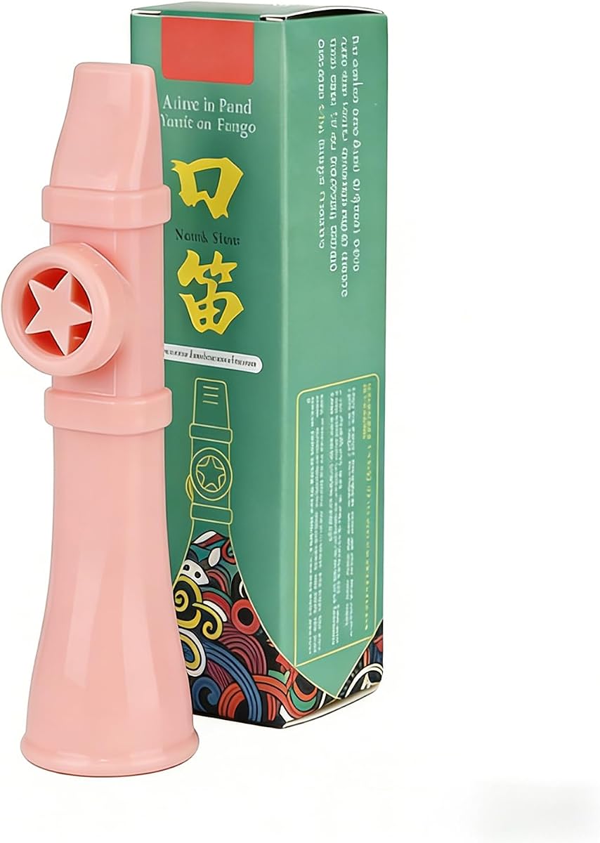 Professional Kazoo for Adults, Premium ABS Musical Instrument, Adjustable Tone, Washable, Portable for Guitar, Ukulele, Piano Accompaniment (Pink)