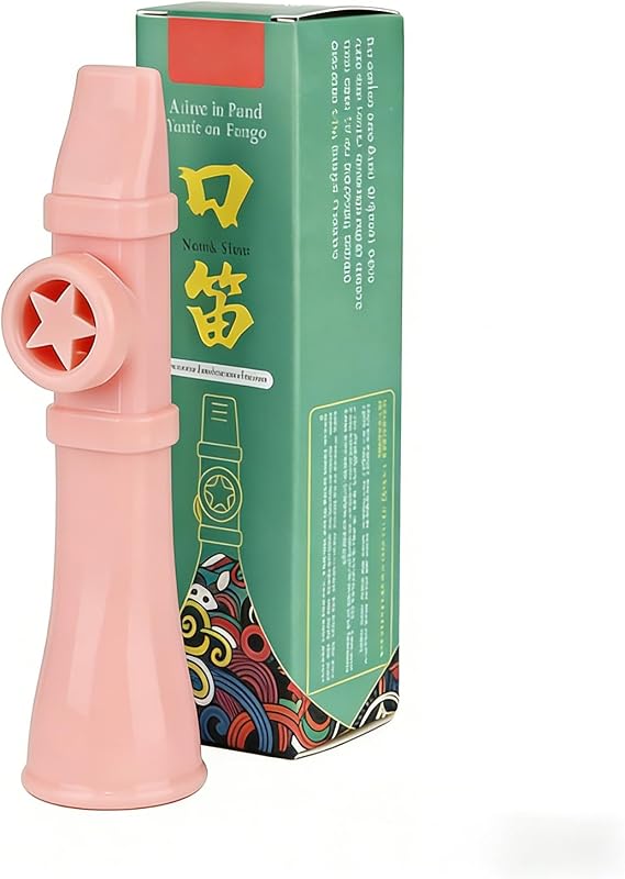 Professional Kazoo for Adults, Premium ABS Musical Instrument, Adjustable Tone, Washable, Portable for Guitar, Ukulele, Piano Accompaniment (Pink)