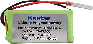 Kastar Battery Compatible With Plantronics 66278-01 Headset Battery Li-Pol, 3.7 Volt, 140 mAh - Ultra Hi-Capacity - Works for Plantronics CS70/N, 66278-01 Rechargeable Battery