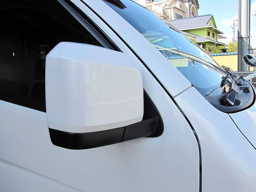 ハイエース 200系 6型 ドア ミラーカバー 塗装品 070パールホワイト ハイエース 200系 6型 ドア ミラーカバー 塗装品 070パールホワイト