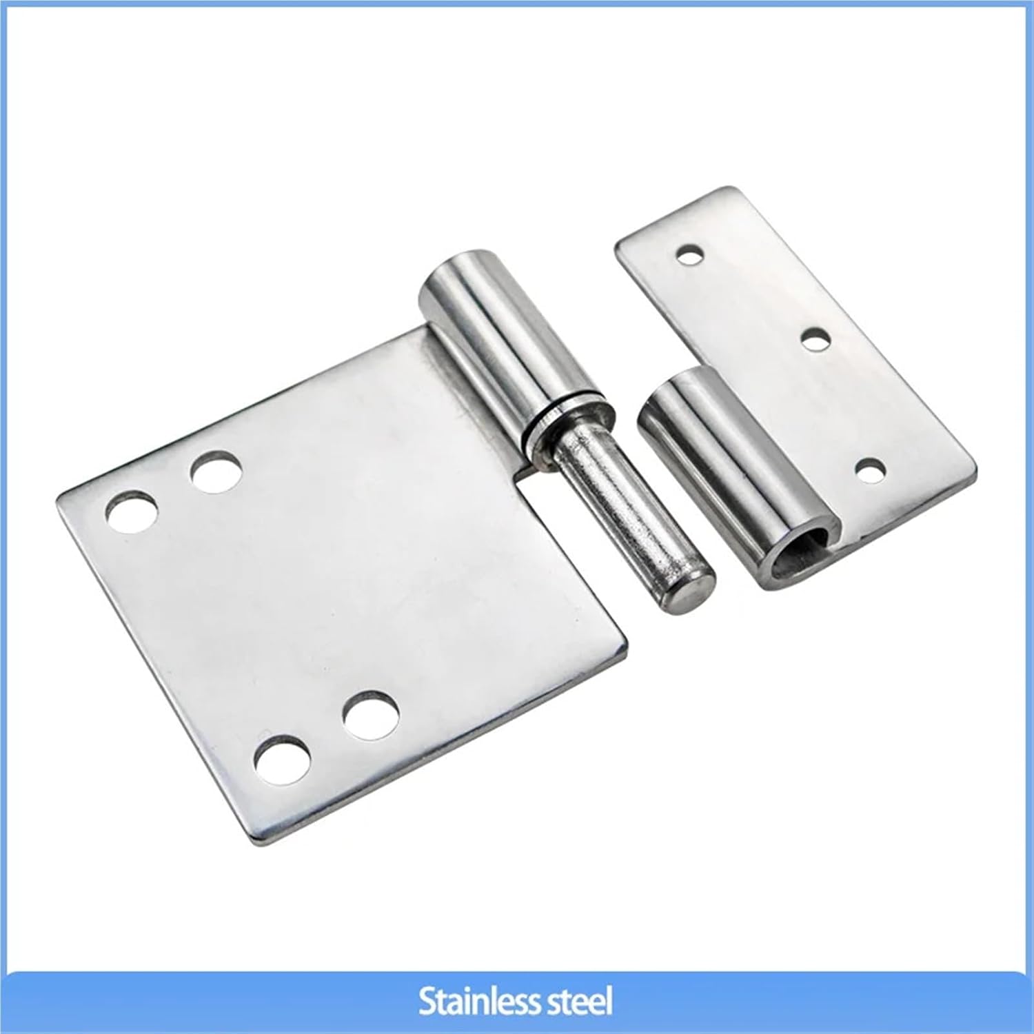 Detachable Left and Right Hinge Stainless Steel Detachable Hinge for Industrial Electrical Equipment Machinery 1Pcs(Right)