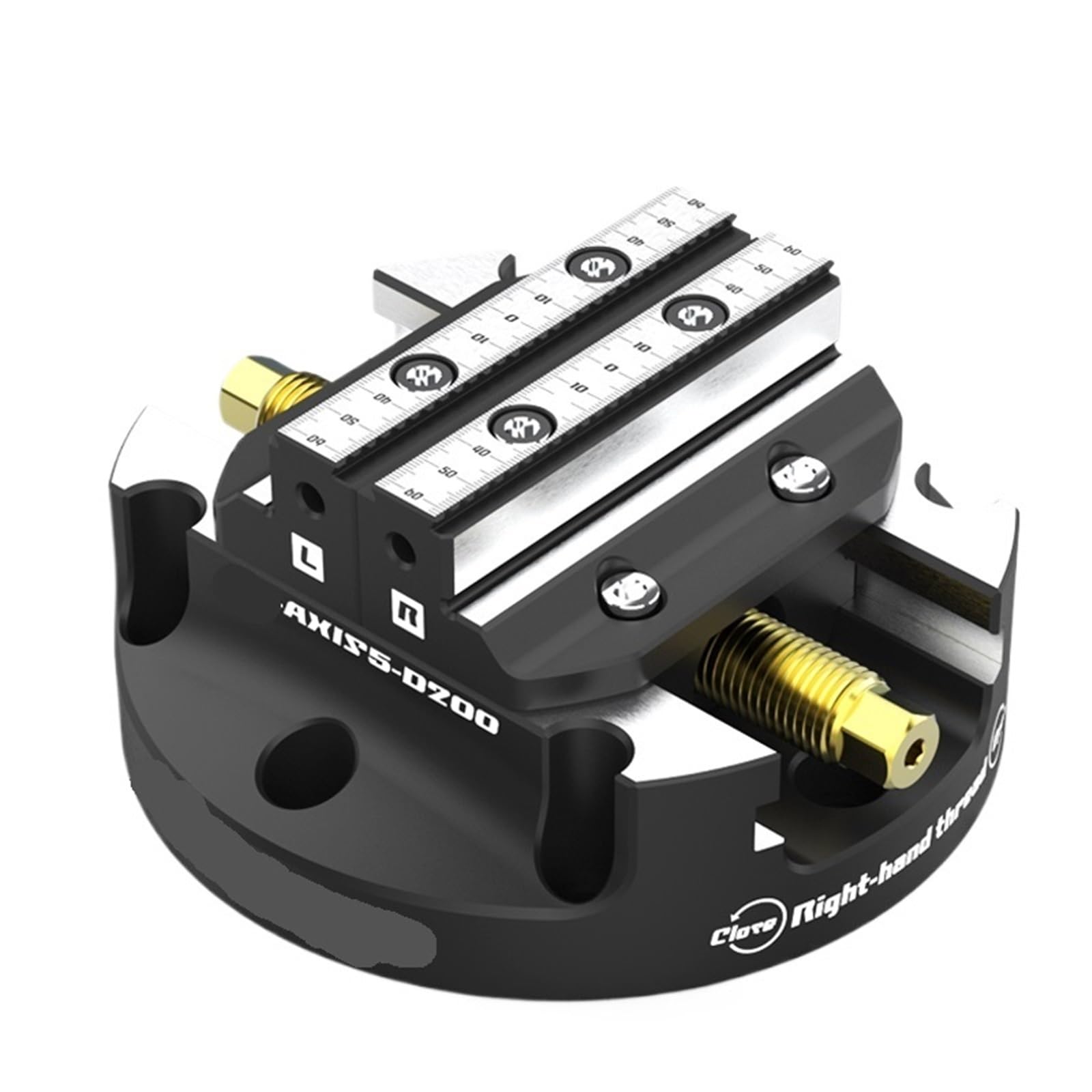 Ngtfdcp One Color Bench Vise, Four Or Five Axis Quick Change Device, Cnc Machining Center Disc Type Zero Point Single Body Concentric Self-Centering Vise Dj-Aix