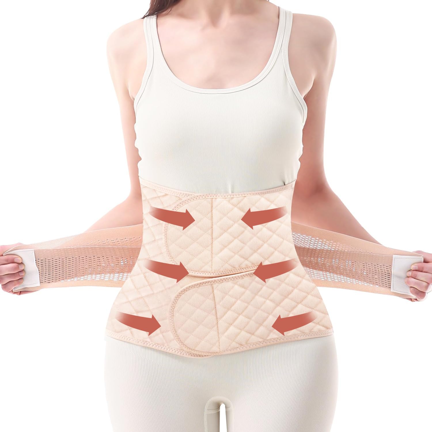 Trendyline Postpartum Belly Wrap for Women: Abdominal Binder Post Surgery Postpartum Belly Band Post Partum Binder - C Section Recovery Belt Post Partum Support Girdle Stomach Hysterectomy Belly Band