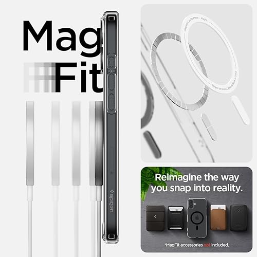 Vista 399 de Spigen Funda para iPhone 15 Pro, ultra híbrida MagFit [antiamarilleo] [compatible con Magsafe] - Fibra de carbono