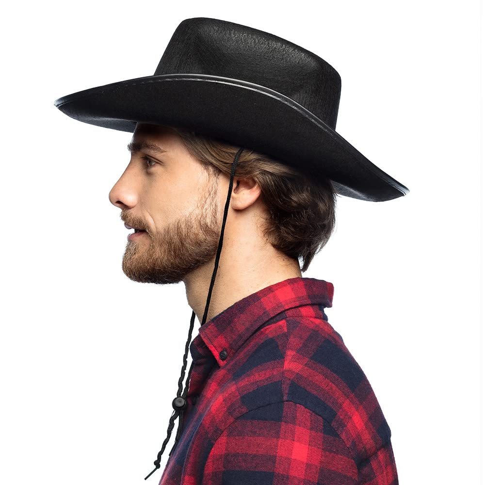 Boland - Chapeau de Cow-Boy pour Adulte, Couvre-Chef pour Costume, shérif, Cavalier de rodéo, Wild West, Costume, Carnaval, fête à thème