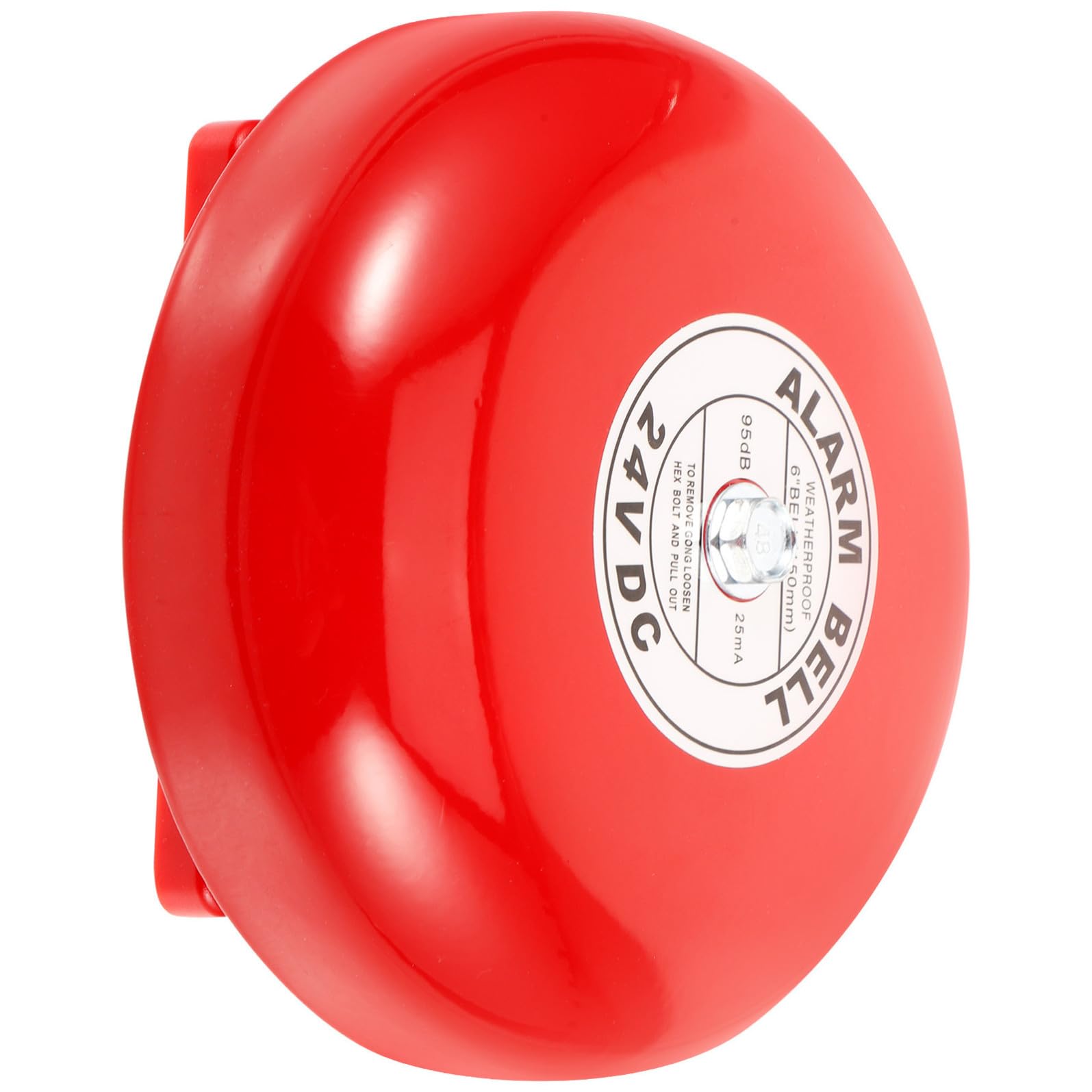 Campanello Elettrico D’allarme Industriale 24v in Ferro Rosso | Segnalazione Tempestiva, Affidabilità Elevata, Adatto a Ascensore e Ambiente Industriale