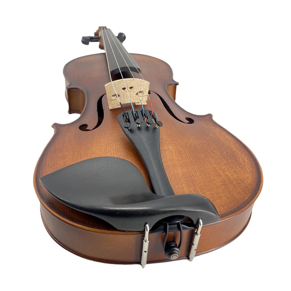 Yinfente Alto acoustique à 4 cordes de 39,4 cm pour étudiants, débutants, instrument d'alto complet professionnel fabriqué à la main avec étui, archet du Brésil, chiffon de nettoyage, chevalet, cordes
