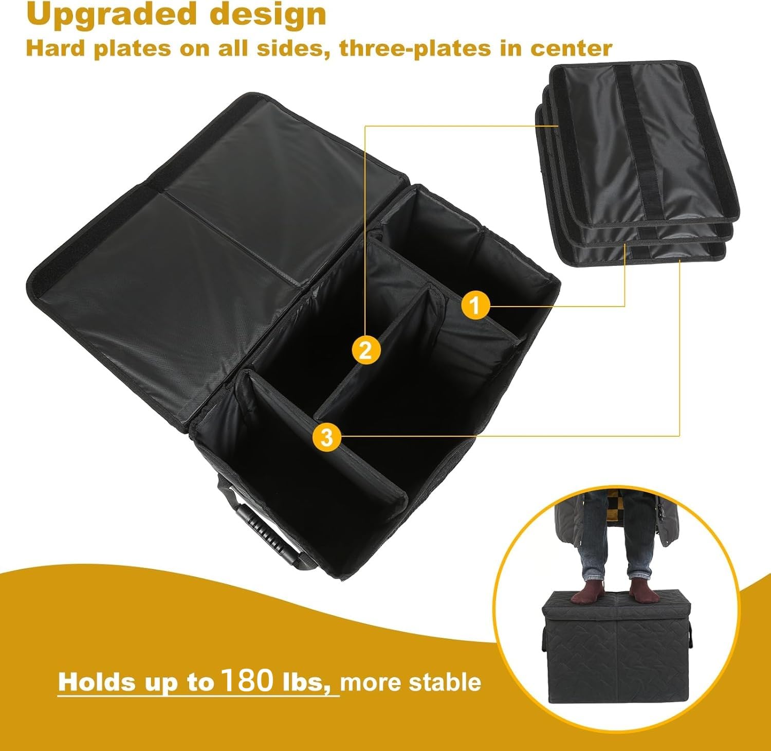Car Seat Extender for Large Dogs, Front & Back Seat Extender for Dogs up to 180 LBS with Large Storage for SUV or Small Trucks, Gap Filler Prevent Pets from Falling - image 5
