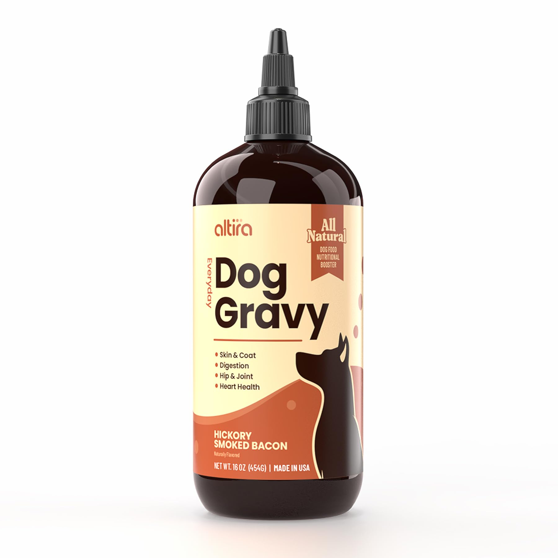 Everyday Dog Gravy Bacon – Premium Wet Dog Food Gravy Toppers for Dry Food – Tasty & Nutritious Dogs Gravy with Essential Vitamins and Supplements – Hip and Joint Supplement
