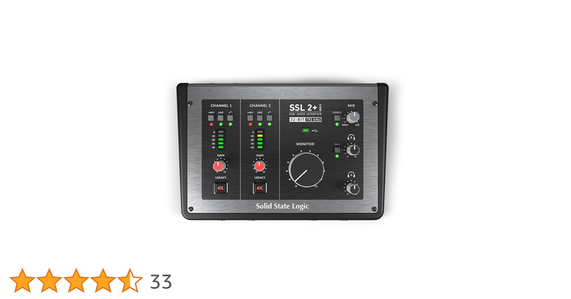 Solid State Logic 2 MKII Plus USB-C Audio Interface 2x4