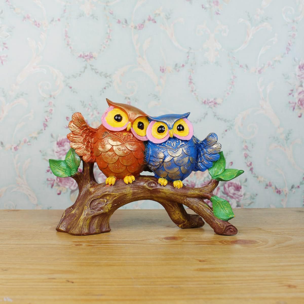 AADAYAE 2 Owl on Branch for Home,Garden, Balcony Decoration(Pack of 1)