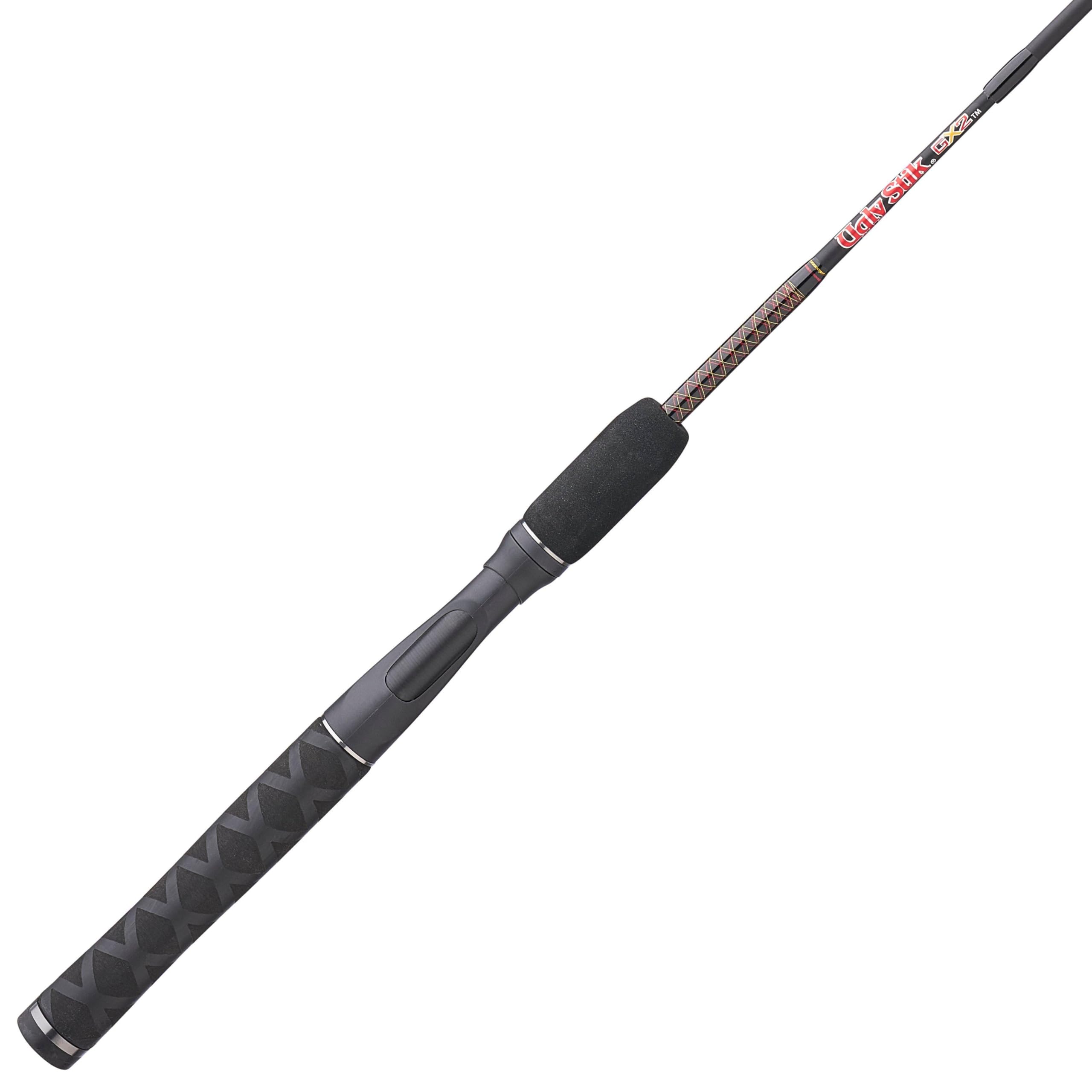Ugly Stik 6’6” GX2 Spinning Rod, Three Piece Spinning Rod, 6-15lb Line Rating, Medium Rod Power, Moderate Fast Action, 1/8-5/8 oz. Lure Rating