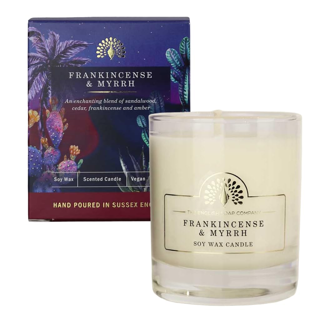 Wintertide Soy Wax Scented Vegan Candle - Frankincense and Myrrh