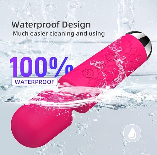 Miniatura 5 de Masajeador de espalda portátil, pequeña varita masajeadora de mano inalámbrica con vibración personal de mano recargable masajeador para cuello,