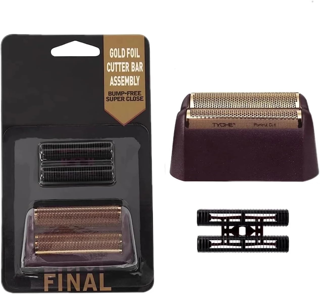 Compatible for Wahl, 5 Star Service Finale Shaver Replacement Foil and Blade Cutter Head 8164 Hair Clipper Barber Accessories(One Black Set)