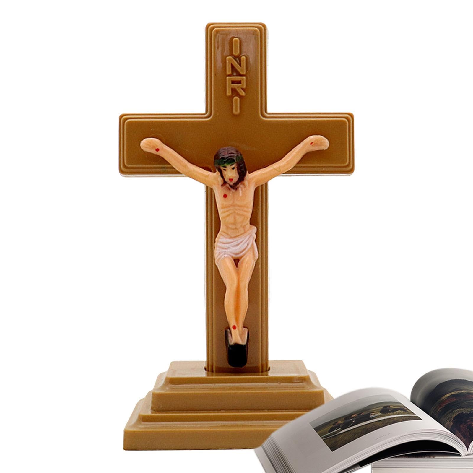 Standing Crucifix – Decorative Crosses, Table Cross, Catholic Decor, Cross Statue Home Decor Christian Cross