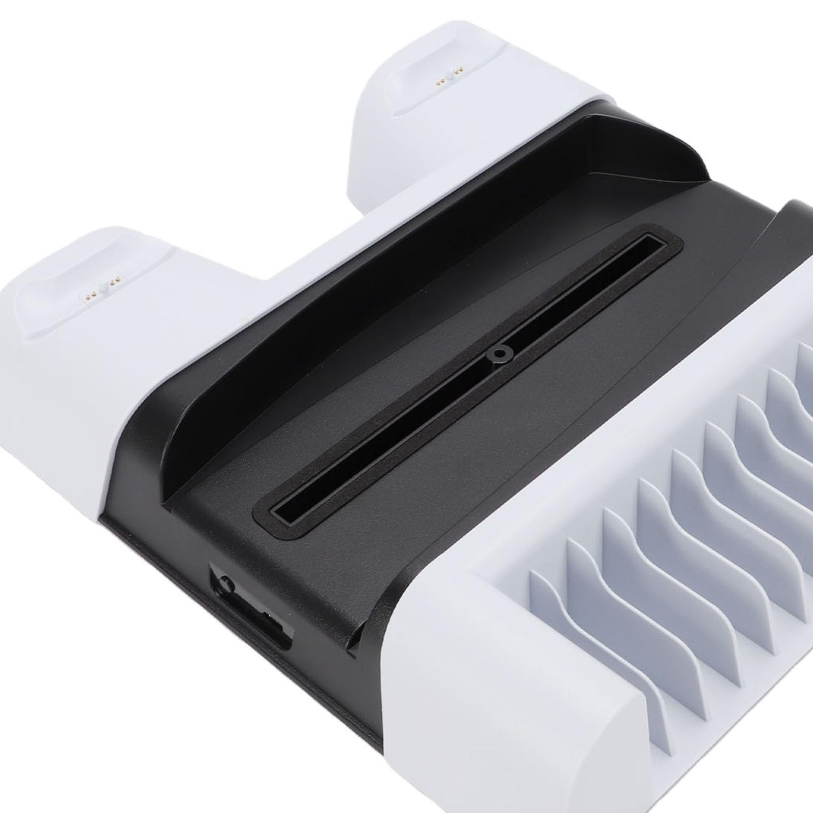 Irfora Stazione di Ricarica per Controller di Gioco con Supporto Raffreddamento e Indicatori LED per Controller Slim Pro - Materiale ABS Resistente