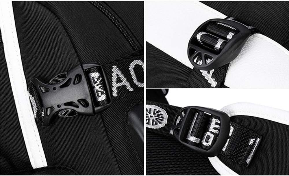Basketball Player Star Irving Multifunction Luminous Backpack Student Fans Schoolbag (Black Style 5) : Sports & Outdoors