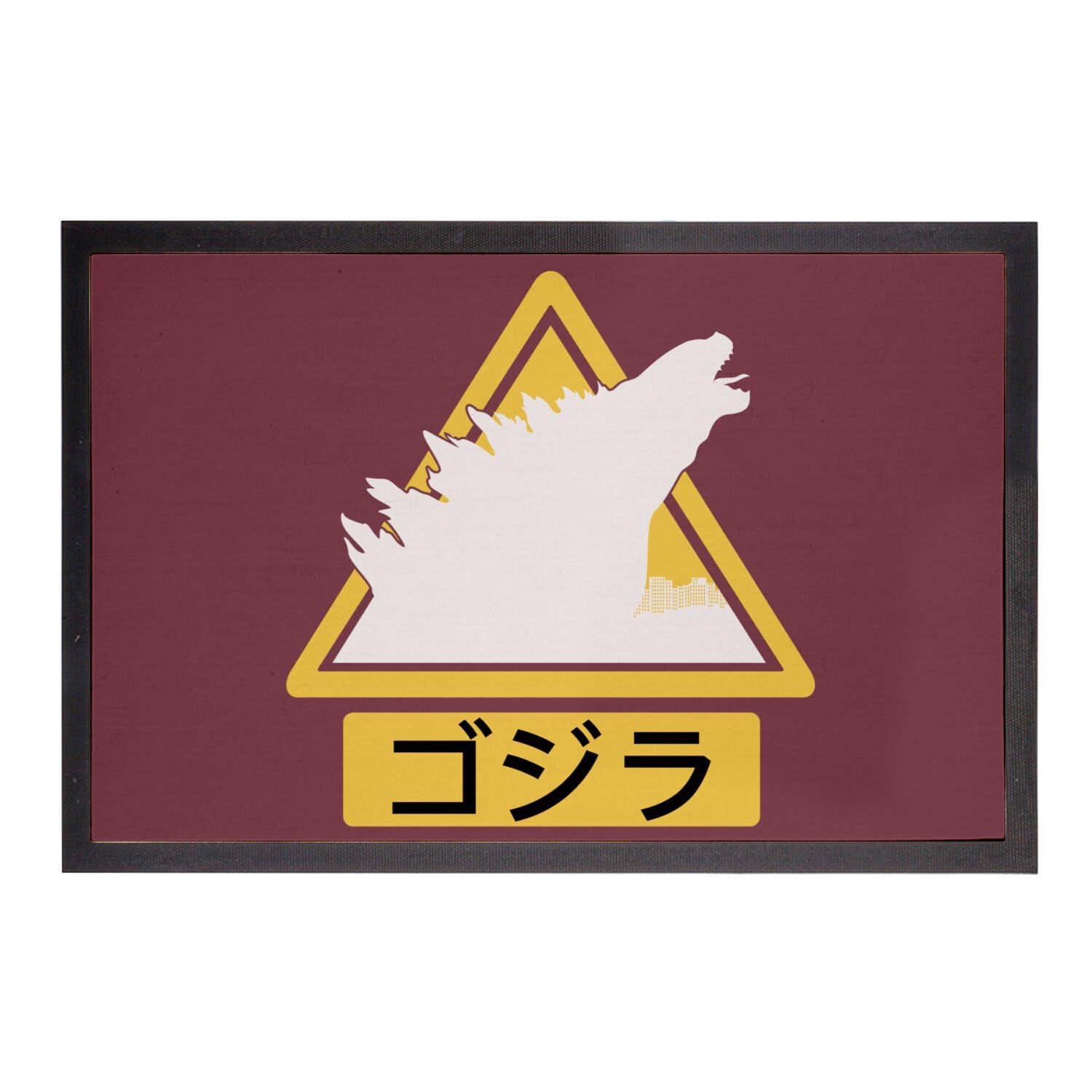 Paillasson Tokyo Japon rouge dinosaure pour entrée geek