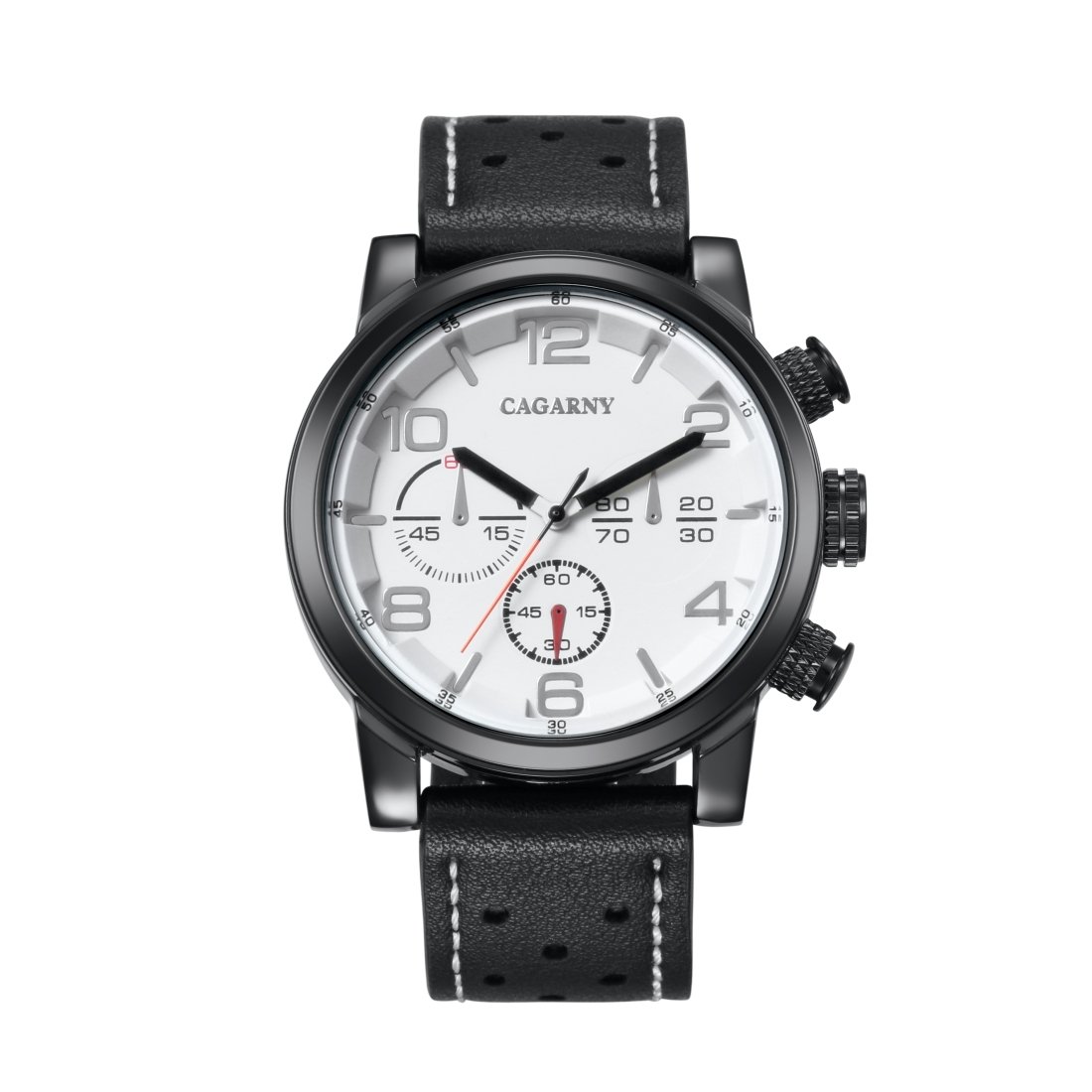 Montre en quartz pour hommes LULI 6829 avec un cadran en alliage et bracelet en cuir