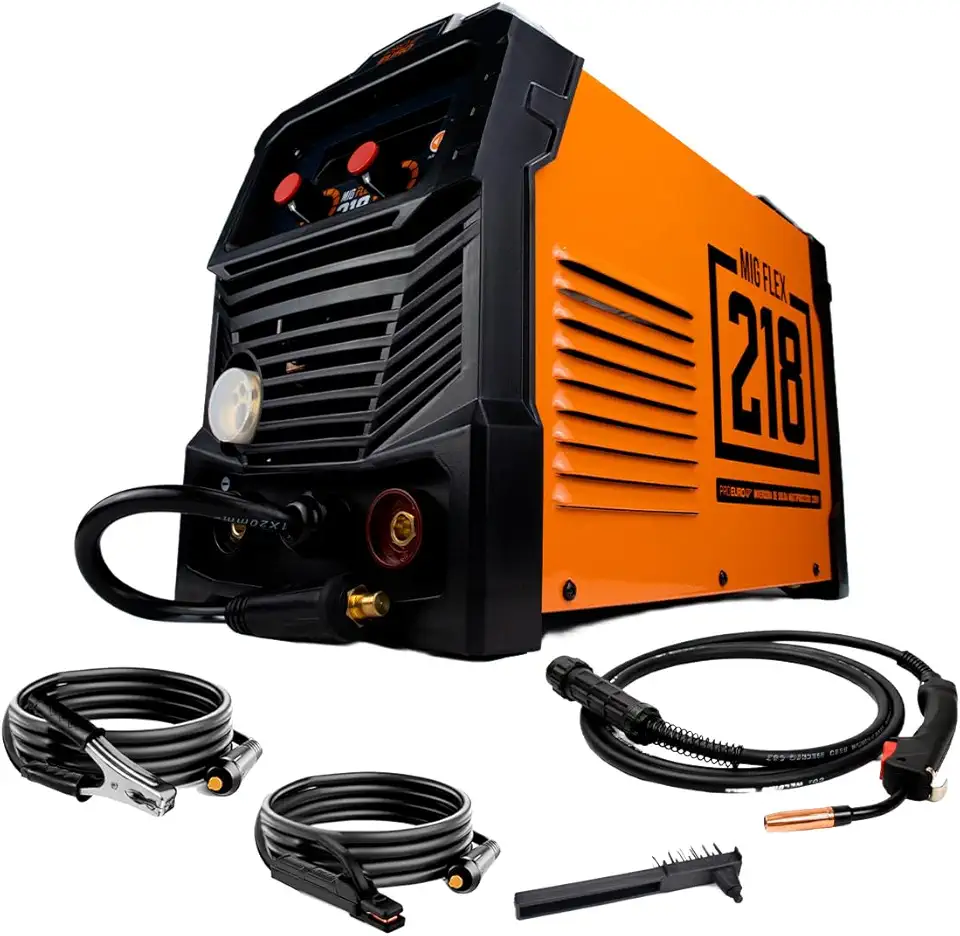 Máquina Inversora de Solda Multiprocesso Pró Euro 218A 220V Flex MIG MMA TIG Lift