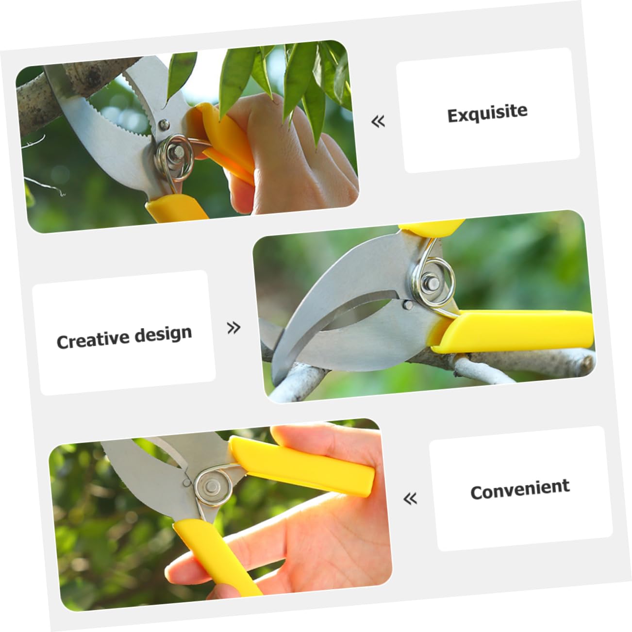 TOYANDONA 3 Ensembles Outil De Jardinage Outil De Écorce Pour Arbres Fruitiers Inoxydable Sécateur Pratique Pour Élagage Entretien De Plantes Extérieures 2 Pièces * 3