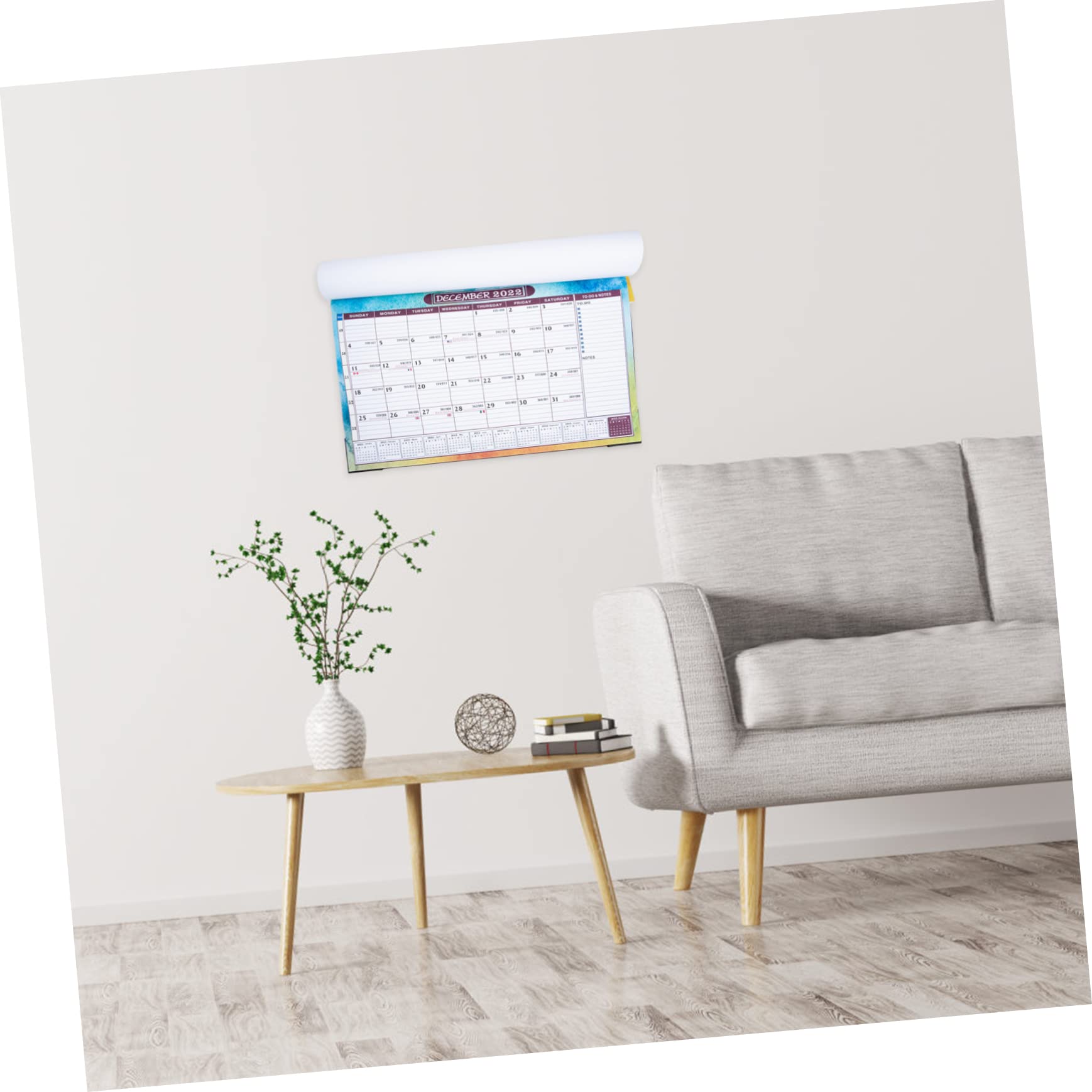 VILLCASE 4stücke Englischer Wandkalender Monatlicher Haushaltskalender Für Büro Und Zuhause Dekorativer Und Praktischer Wandkalender Mit Einfachem Design Abwischbar Und Langlebig