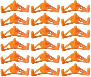 50 clips de entrenamiento de ramas de plantas, clips de entrenamiento de jardín, soporte ajustable de 360° para herramientas de entrenamiento de estrés, fácil de usar, color amarillo