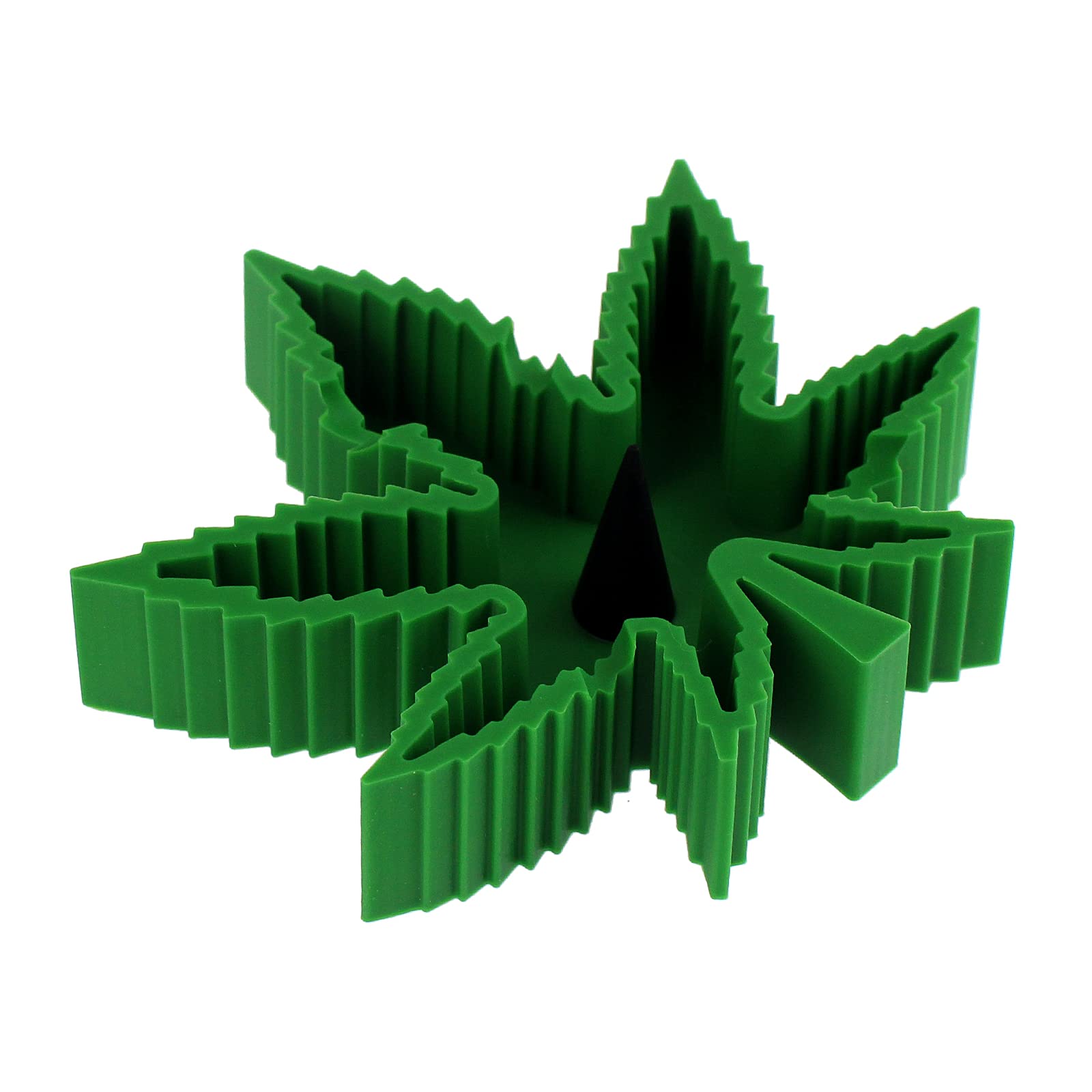 SZBS 1 Leaf Ashtray Green Silicone Ash Holder Heat Resistant Dishwasher Safe for Easy Cleaning - Multipurpose Portable - Unbreakable Decorative Tray
