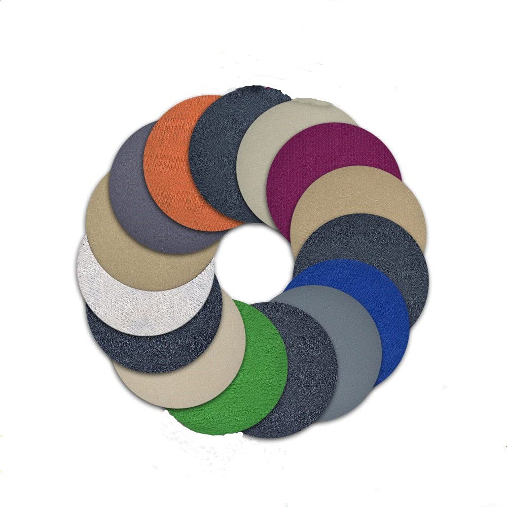 10PCS Dischi abrasivi impermeabili con gancio e anello in carburo di silicio da 6 pollici (150 mm) per carta vetrata abrasiva tonda a umido/a secco, 80