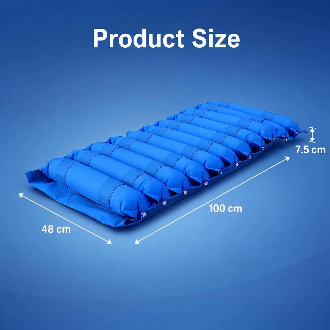 Cojín eléctrico de presión alterna con bomba, almohadilla inflable para silla de ruedas | Bomba silenciosa de presión variable, cubierta compuesta de nailon de PVC impermeable y retención de aire sellada para viajes