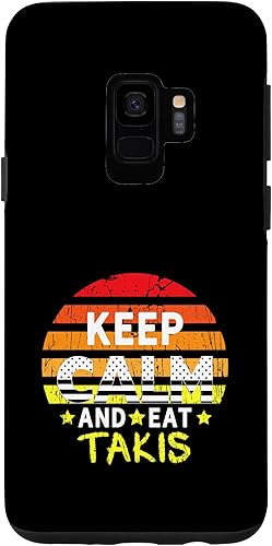 Funda para Galaxy S9 Retro Grunge Keep Calm And Eat Takis Foodies Design 2024