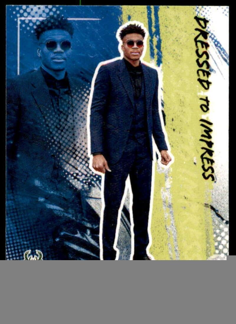 Giannis Antetokounmpo Card 2020-21 Court Kings Dressed to Impress #1 - Unsigned Basketball Cards