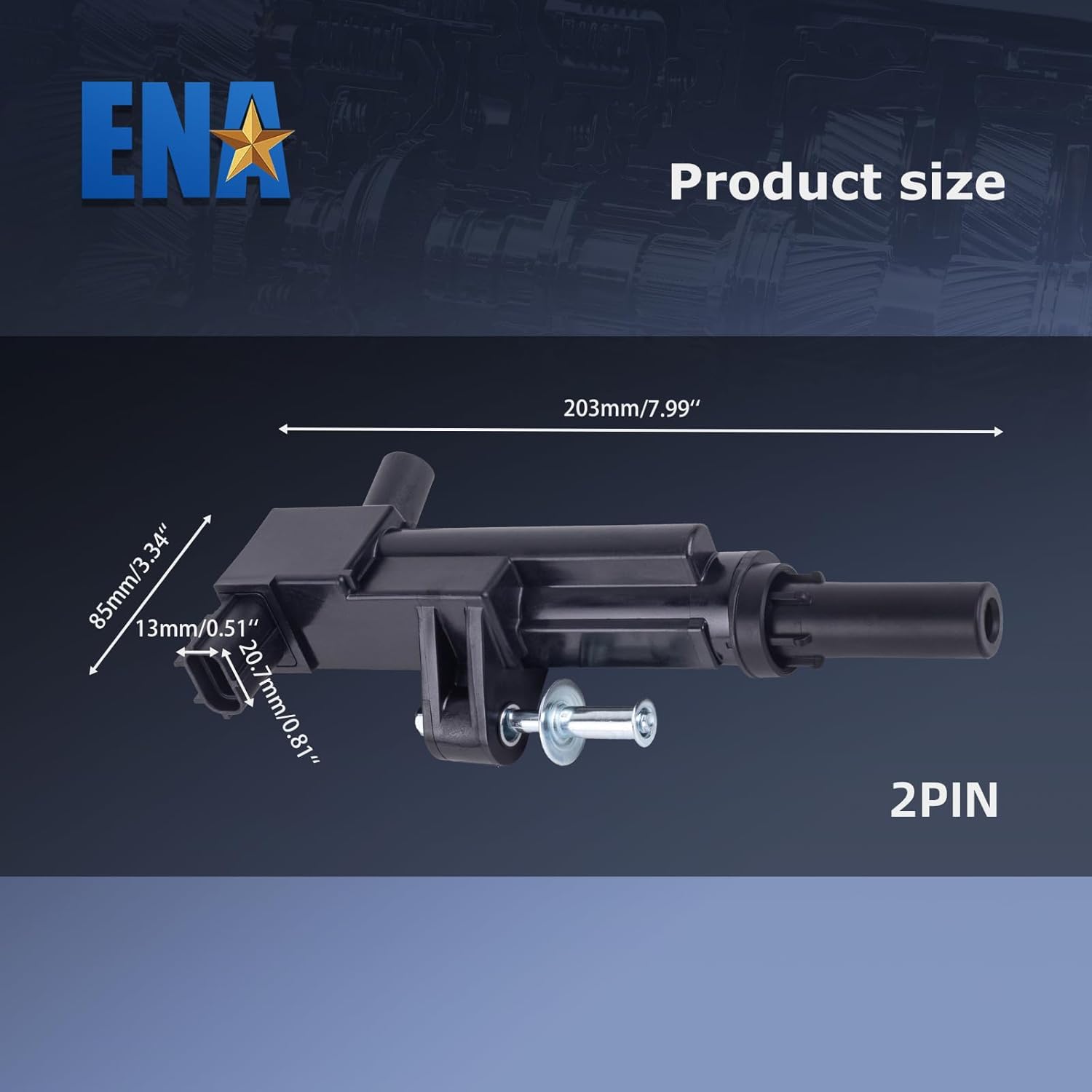 ENA Set of 1 Ignition Coil Pack Compatible with Dodge Dakota Durango Commander Aspen Replacement for C1649 UF601