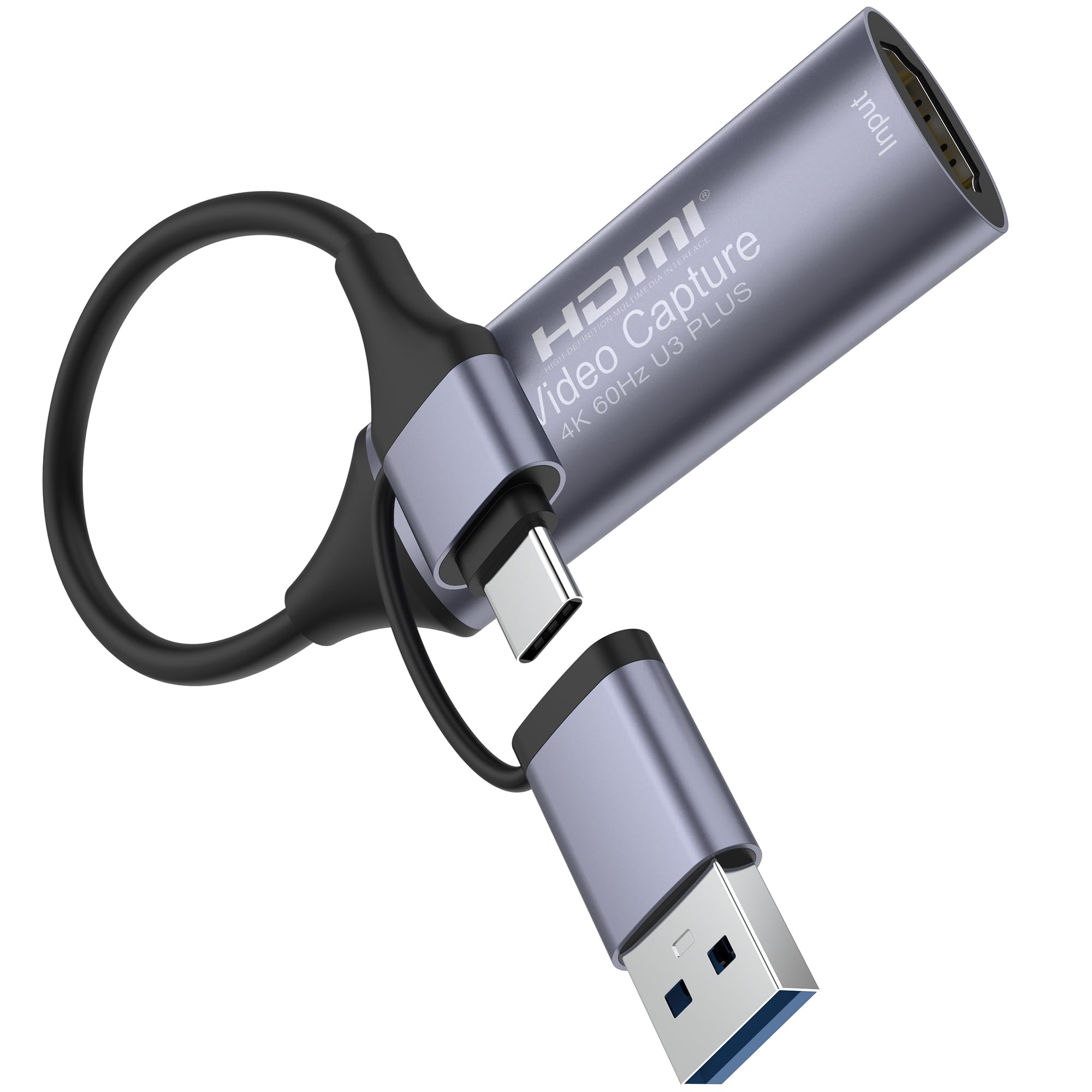 BIFALE Full 4K 60Hz Output HDMI Video Capture Card, USB 3.0 Capture Device, HDMI to USB A/USB C for Live Streaming, Recording, OBS, Gaming, PC/Mac/Android-image-46