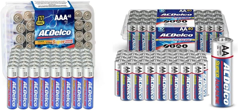 Powermax ACDelco 48-Count AAA Batteries & ACDelco 40-Count AA Batteries