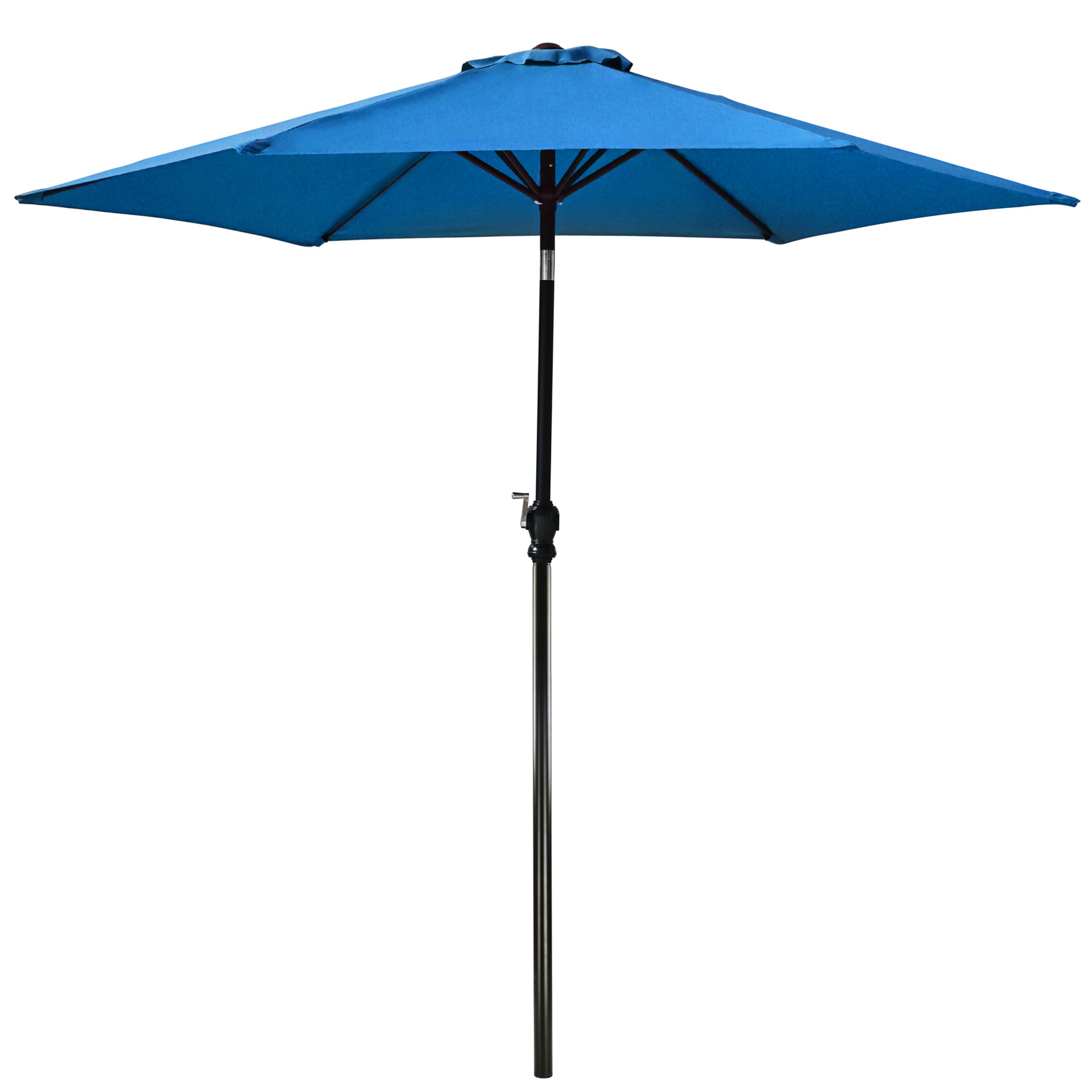 Sweetcrispy 9FT Patio Umbrella with Push Button Tilt and Crank, Outdoor Umbrella, Pool Umbrella with 8 Sturdy Ribs for Market, Terrace, Beach, Outdoor Restaurant