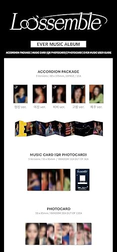 Miniatura 2 de LOOSSEMBLE Loossemble 1er contenido del mini álbum+tarjeta fotográfica+seguimiento sellado LOONA (versión espacial estándar)