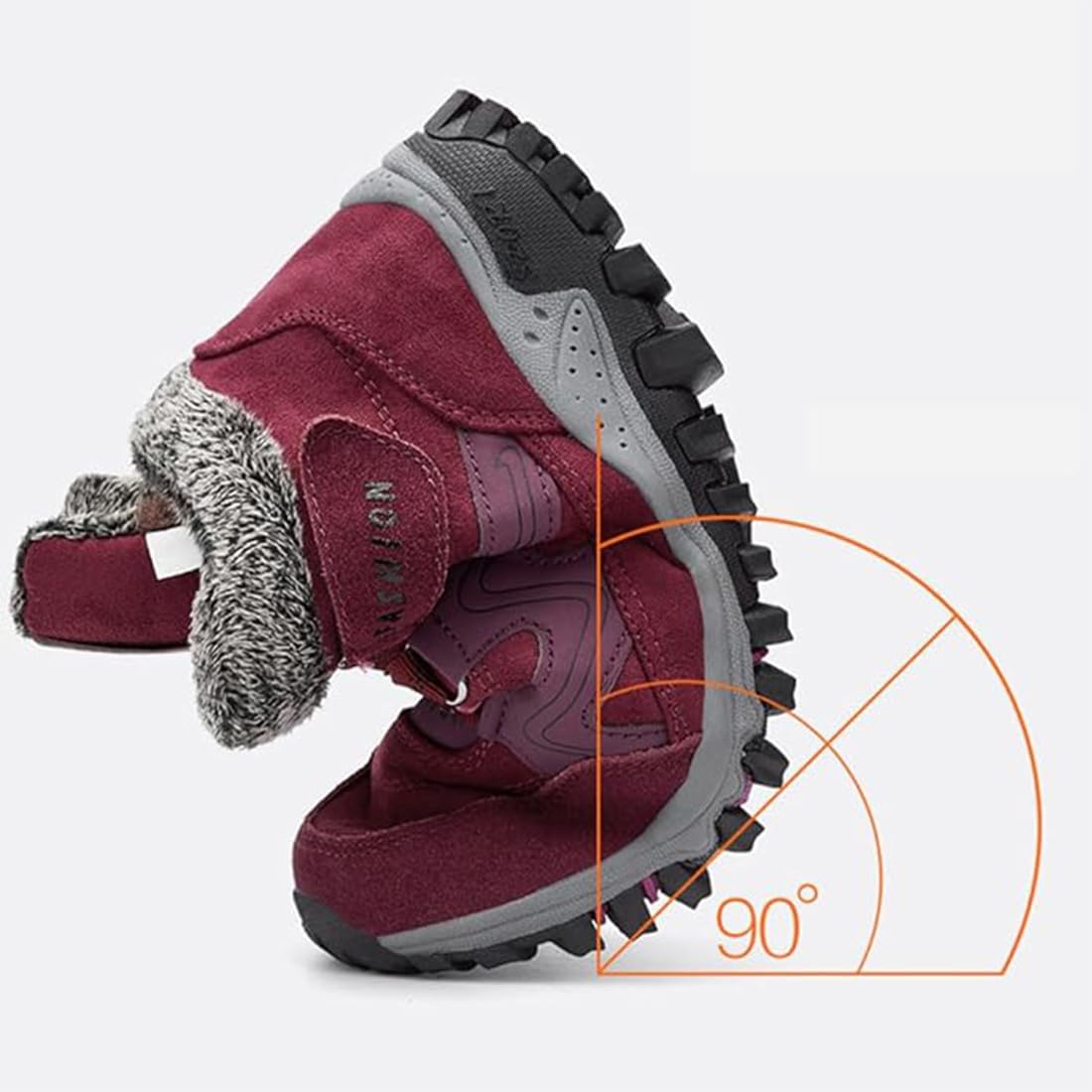 Ofreischuhe Solvema Orthopädische Winterschuhe, Orthofree Winter Shoes, Warm GefüTterte Snow Boots FüR sDamen Und Herren