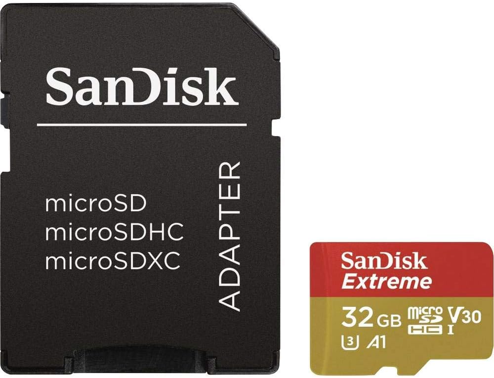 SanDisk Extreme microSDHC Karta pamici 32 GB A1 V30 UHSI U3 10060 MBs z adapterem