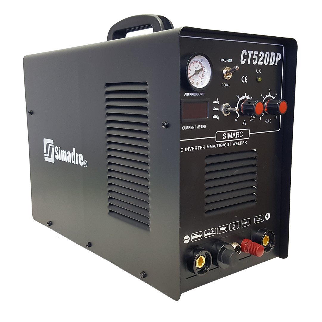 Simadre Pilot Arc 110/220v 3in1 50a Cutter and 200a Tig/Mma/Arc Welder 520dp