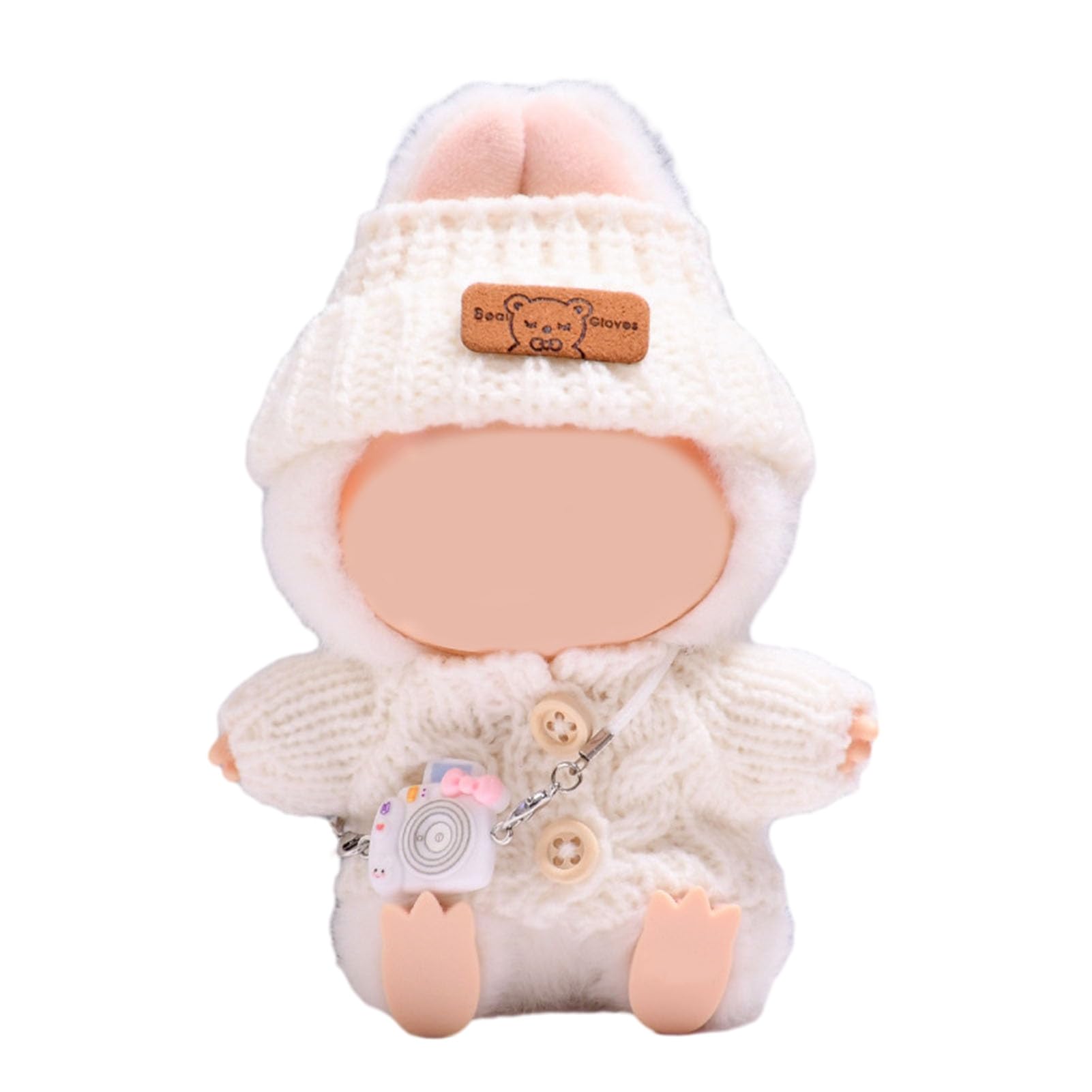 matumou Clothes Cute Sweater Hat Set for 17cm Dolls Clothing Replacement Outfits for Theme Parties And Photo Shoots
