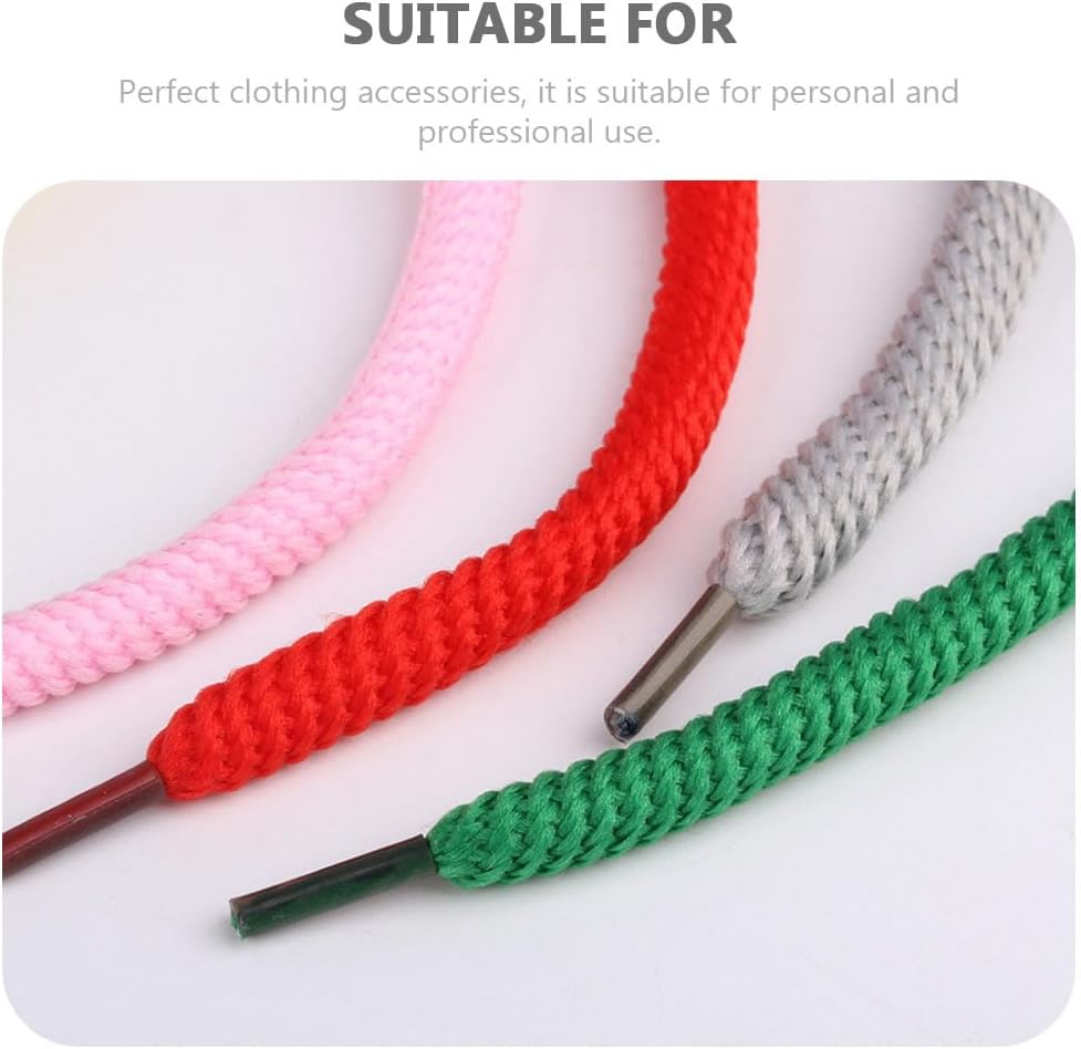 EXCEART 20 Pcs Replacement Drawstring Cords for Sweatpants Hoodies Pants and Sportswear Plastic Drawstring Ropes with Easy Threaders Mixed Colors