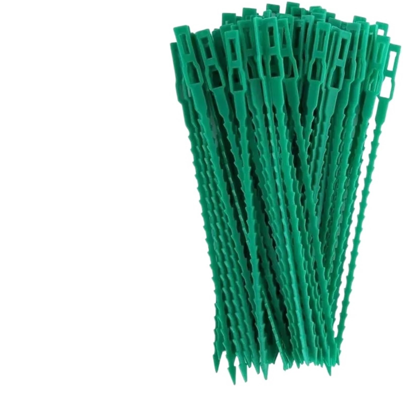 Zuxwux Green-13Cm Plant Twist Ties Adjustable Plant Cable Ties Reusable Self-Locking Garden Supports Tomato Clip Fastener(,100Pcs)