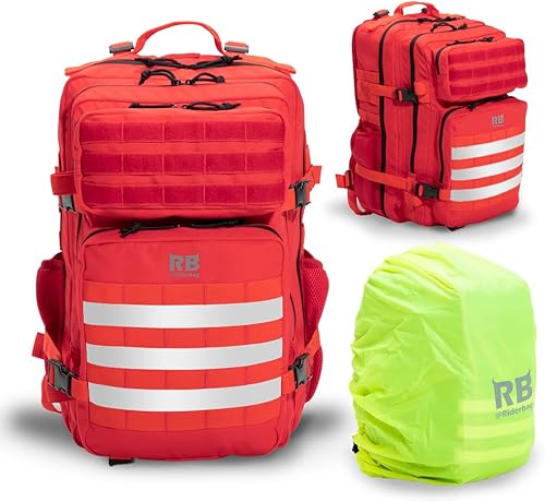 Xtreme - Mochila táctica de 45 litros, mochila grande de viaje y gimnasio con funda para laptop de 16 pulgadas, soporte para palo, bolsillos dobles