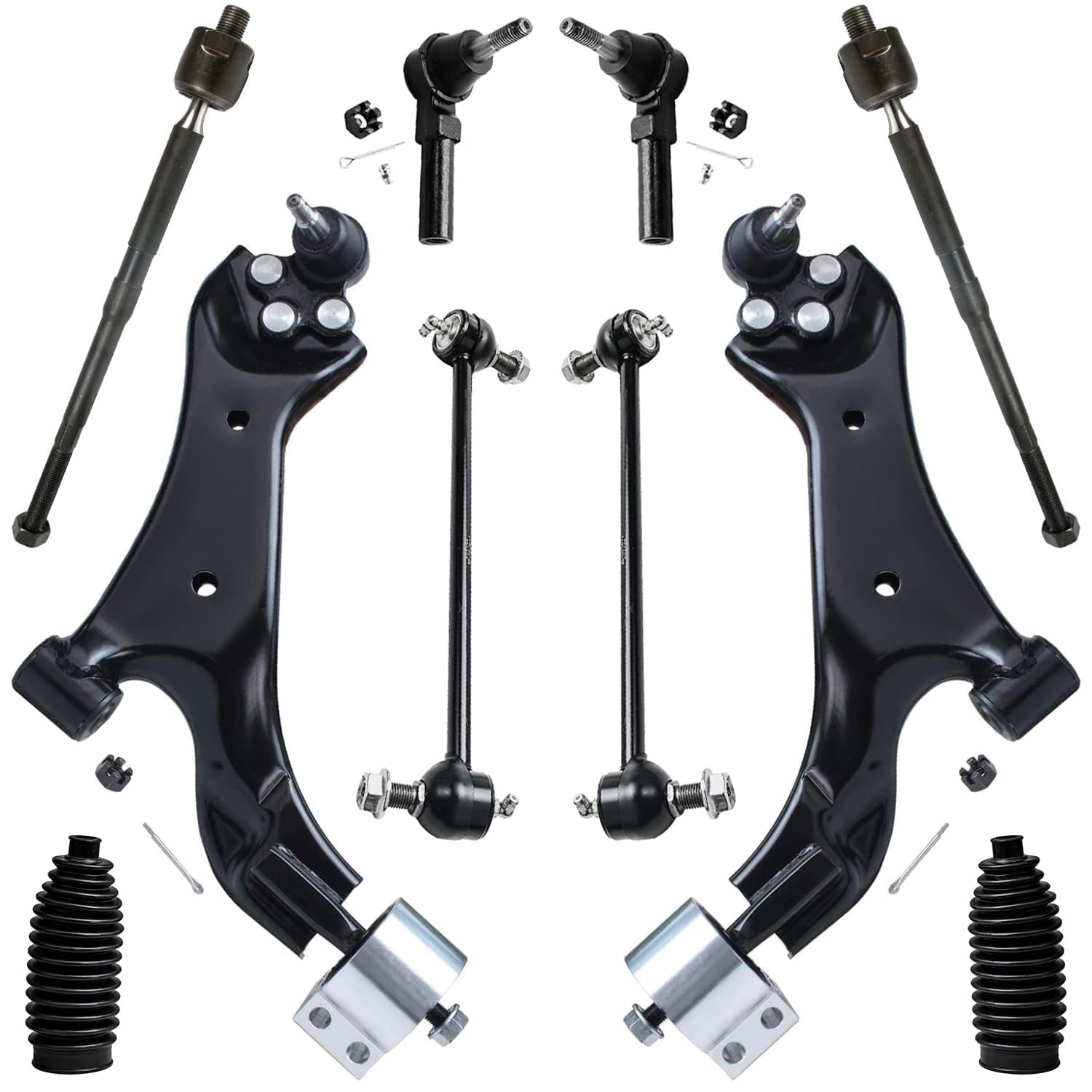 Detroit Axle - 10pc Front End Suspension Kit for 2008 2009 Saturn Vue