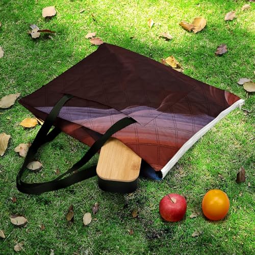 Couverture de plage imperméable et pliable motif canyon pour camping - 6