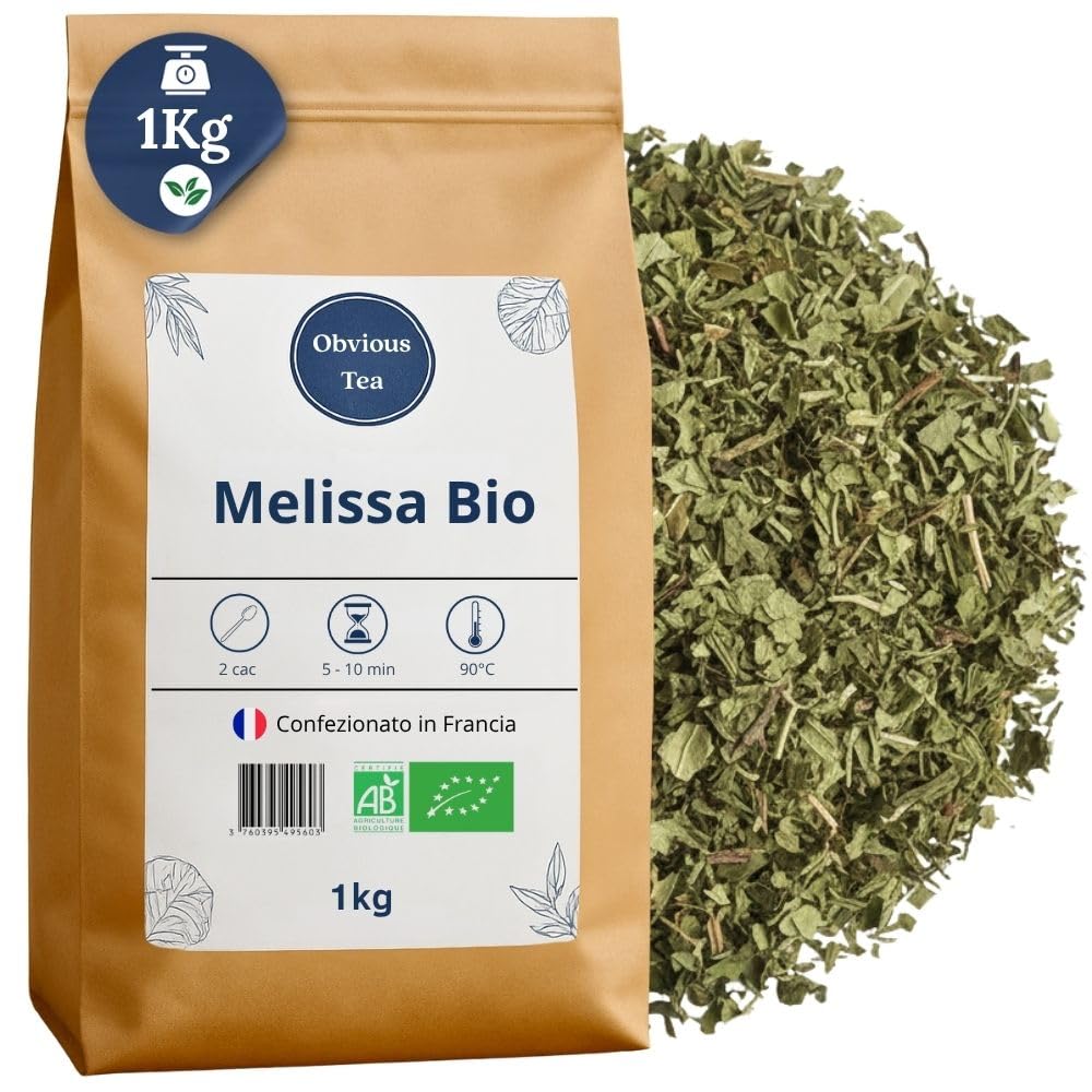 Tisana Melissa Bio Sfusa, Rilassante e Digestiva, Senza Teina, 1kg